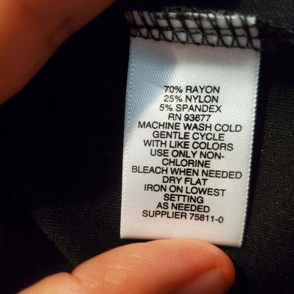 Liz Claiborne Emma Classic Black Ankle Pants Size XL NWT - Picture 7 of 7